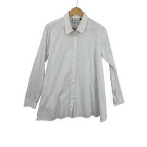 CAbi White Button Down Shirt